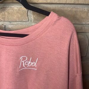 Pink cropped sweatshirt